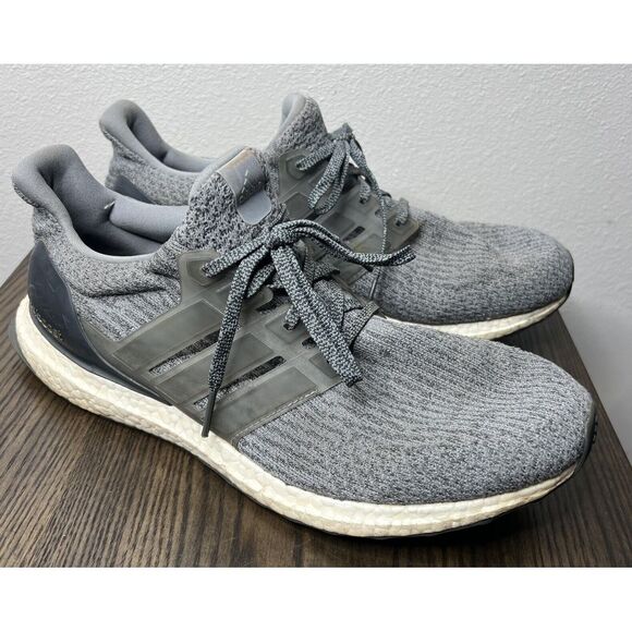 Adidas Ultra Boost 3.0 Mens Sz 11 Shoes Mystery Grey 2017 Style BA8849 - Picture 1 of 16